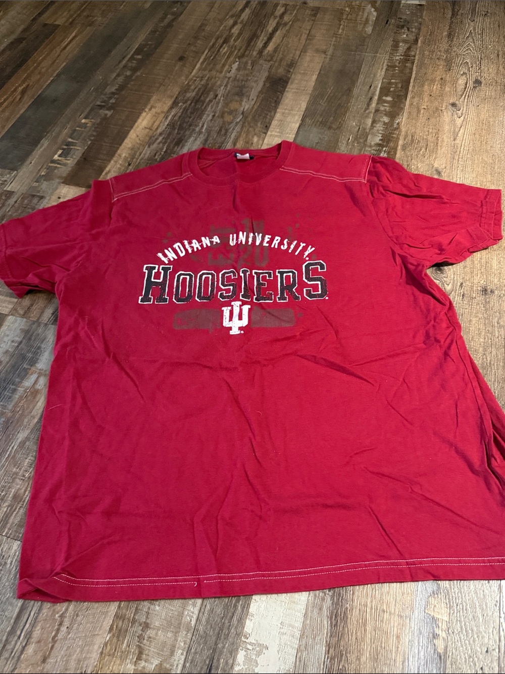 Hoosiers Red Graphic Short Sleeve Tee